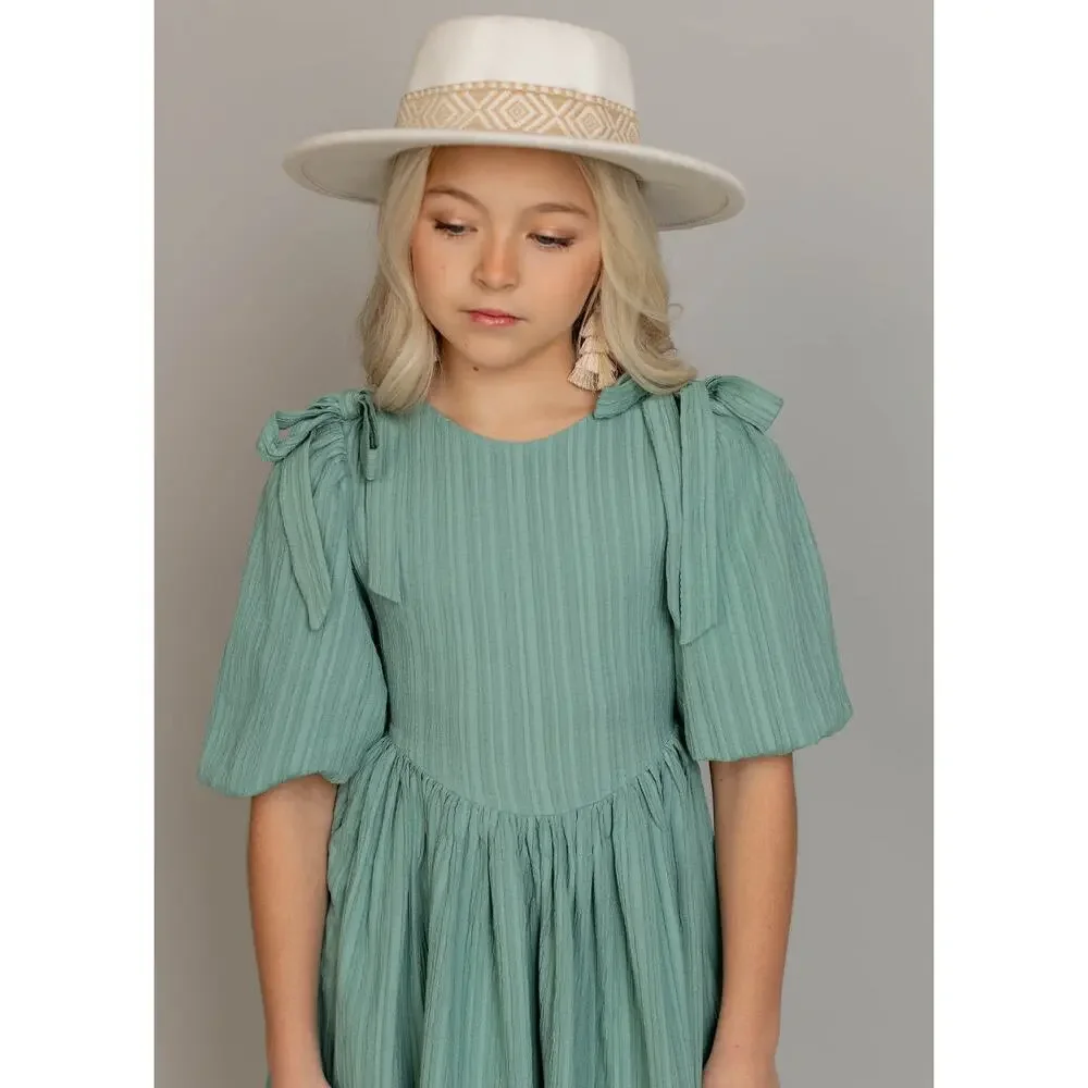 Joyfolie Mia Joy Maylie Dress in Aqua Girl’s Size 5